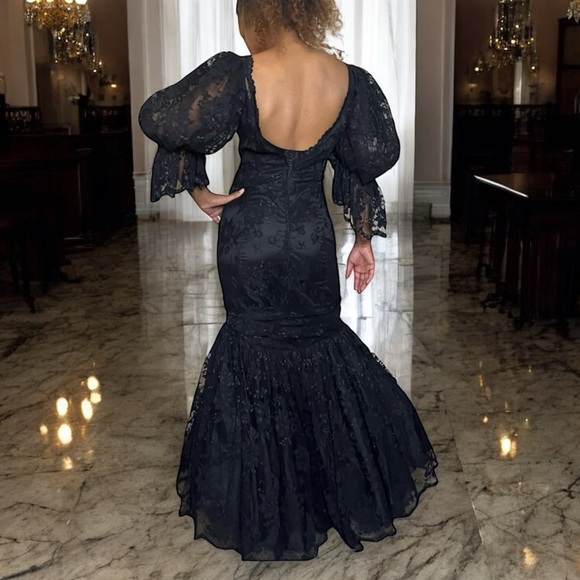 illusion lace dress Attractive Illusion Deep V Neck Lace Appliques Boho Wedding Dress with Slit, Diamond White / 2 main image 1
